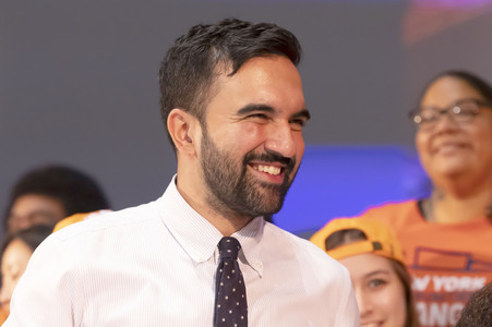 Wahlkampf vom Zohran Mamdani in New York