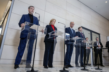 Pressekonferenz des Koalitionsausschusses in Berlin