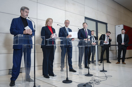 Pressekonferenz des Koalitionsausschusses in Berlin