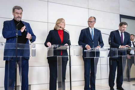 Pressekonferenz des Koalitionsausschusses in Berlin