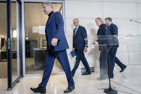 Pressekonferenz des Koalitionsausschusses in Berlin