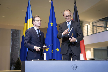 Unterzeichnung der deutsch-schwedischen Innovationspartnerschaft in Berlin