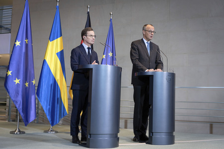 Unterzeichnung der deutsch-schwedischen Innovationspartnerschaft in Berlin