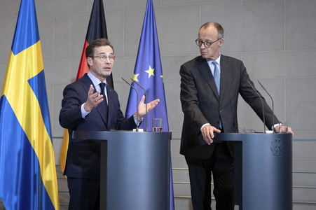 Unterzeichnung der deutsch-schwedischen Innovationspartnerschaft in Berlin