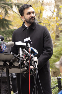 Pressekonferenz mit Zohran Mamdani in New York