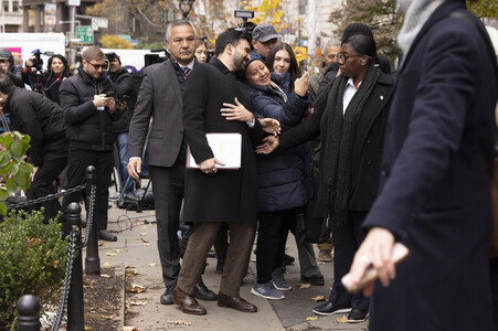 Pressekonferenz mit Zohran Mamdani in New York