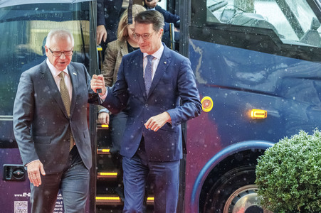 Empfang des Gouverneurs von Minnesota in Düsseldorf