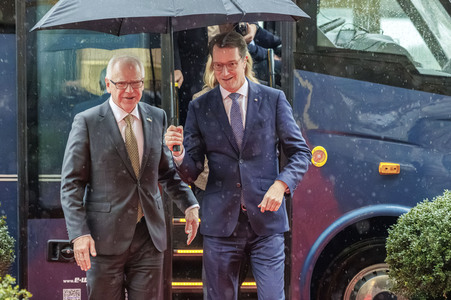 Empfang des Gouverneurs von Minnesota in Düsseldorf