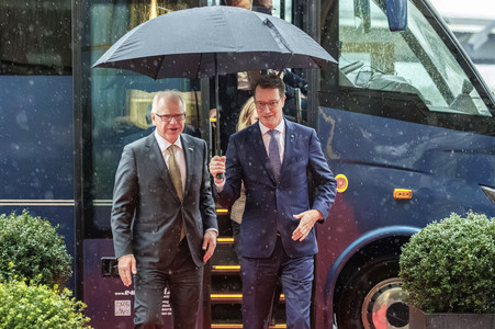 Empfang des Gouverneurs von Minnesota in Düsseldorf