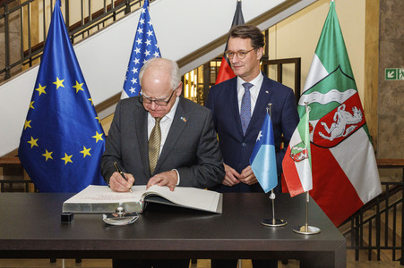 Empfang des Gouverneurs von Minnesota in Düsseldorf