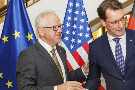 Empfang des Gouverneurs von Minnesota in Düsseldorf