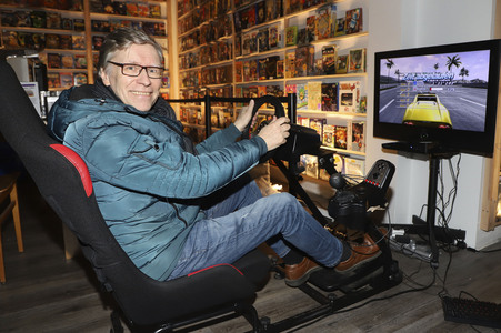 Taco und Thorsten Laussch auf dem Weihnachtmarkt in Hamburg