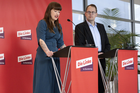 Fraktionssitzung der Bundestagsfraktion der Partei Die Linke in Berlin