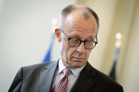 Antrittsbesuch von Bundeskanzler Friedrich Merz im Roten Rathaus in Berlin