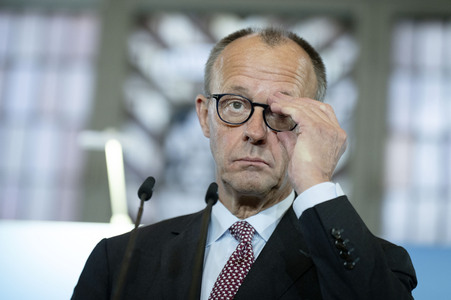 Antrittsbesuch von Bundeskanzler Friedrich Merz im Roten Rathaus in Berlin