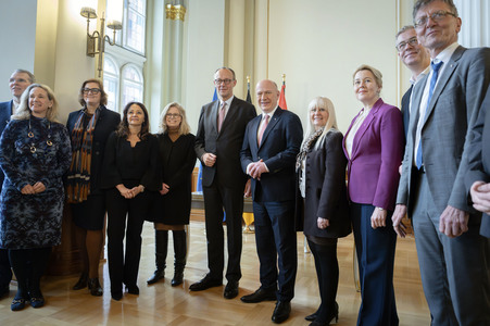 Antrittsbesuch von Bundeskanzler Friedrich Merz im Roten Rathaus in Berlin