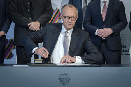 Unterzeichnung der Vereinbarung zur Olympiabewerbung in Berlin