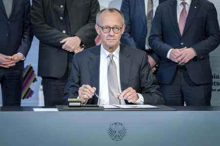 Unterzeichnung der Vereinbarung zur Olympiabewerbung in Berlin