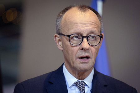 Pressestatement von Friedrich Merz in Berlin