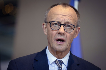 Pressestatement von Friedrich Merz in Berlin