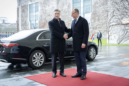 Empfang des Premierministers von Kroatien in Berlin