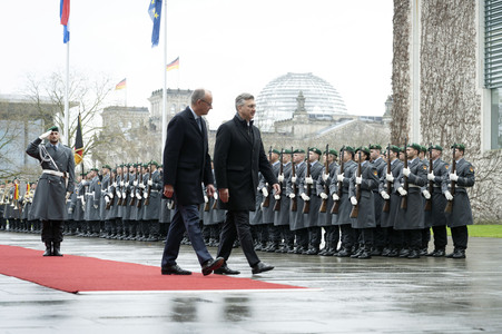 Empfang des Premierministers von Kroatien in Berlin
