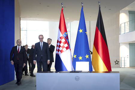 Empfang des Premierministers von Kroatien in Berlin