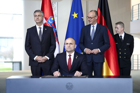 Empfang des Premierministers von Kroatien in Berlin