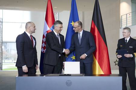 Empfang des Premierministers von Kroatien in Berlin