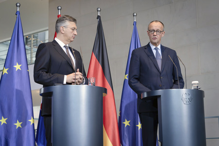 Empfang des Premierministers von Kroatien in Berlin