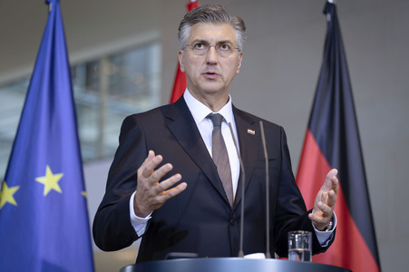 Empfang des Premierministers von Kroatien in Berlin