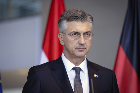 Empfang des Premierministers von Kroatien in Berlin