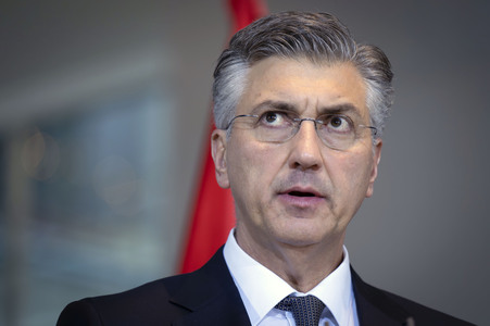 Empfang des Premierministers von Kroatien in Berlin