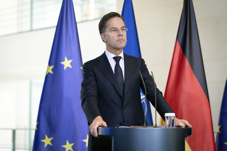 Empfang des NATO-Generalsekretärs in Berlin