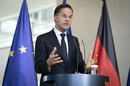 Empfang des NATO-Generalsekretärs in Berlin