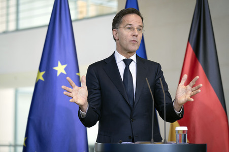 Empfang des NATO-Generalsekretärs in Berlin