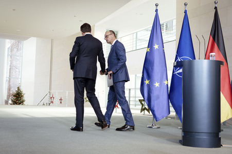 Empfang des NATO-Generalsekretärs in Berlin