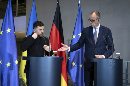 Pressestatement von Selenskyj und Merz zum Ukraine-Gipfel in Berlin