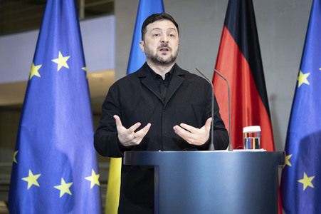 Pressestatement von Selenskyj und Merz zum Ukraine-Gipfel in Berlin