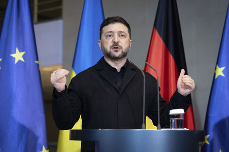 Pressestatement von Selenskyj und Merz zum Ukraine-Gipfel in Berlin