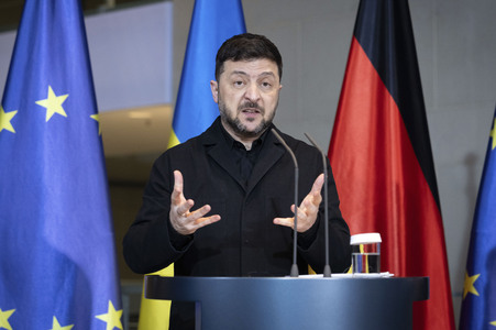 Pressestatement von Selenskyj und Merz zum Ukraine-Gipfel in Berlin