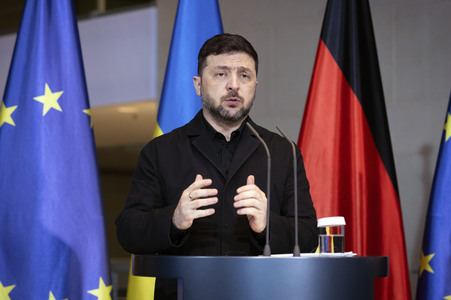 Pressestatement von Selenskyj und Merz zum Ukraine-Gipfel in Berlin