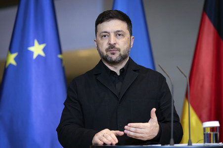 Pressestatement von Selenskyj und Merz zum Ukraine-Gipfel in Berlin