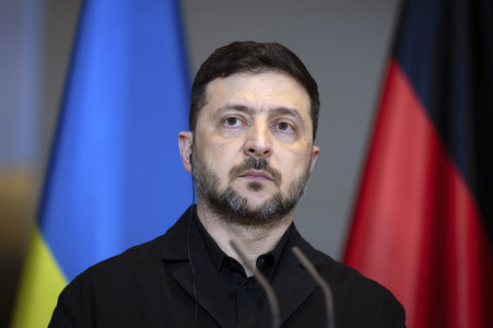 Pressestatement von Selenskyj und Merz zum Ukraine-Gipfel in Berlin