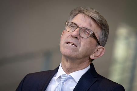 Pressestatment mit Wolfram Weimer nach dem Treffen mit Musikerinnen und Musikern im Kanzleramt in Berlin