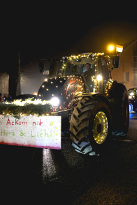 Lichterfahrt der Landwirte in Bienenbüttel