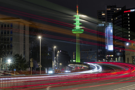 Telemoritz mit Weihnachtsbeleuchtung  in Hannover