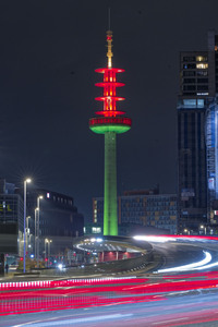 Telemoritz mit Weihnachtsbeleuchtung  in Hannover