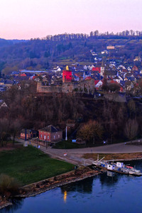 Adventskerze Burgruine Polle