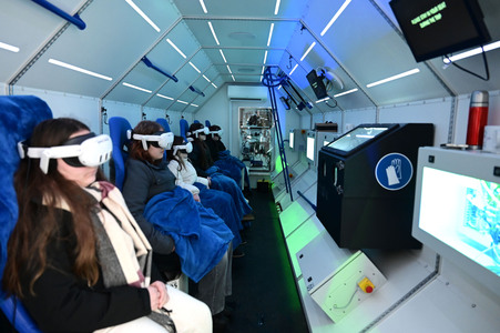 Der High-Tech-LKW Spacebuzz One in Görlitz